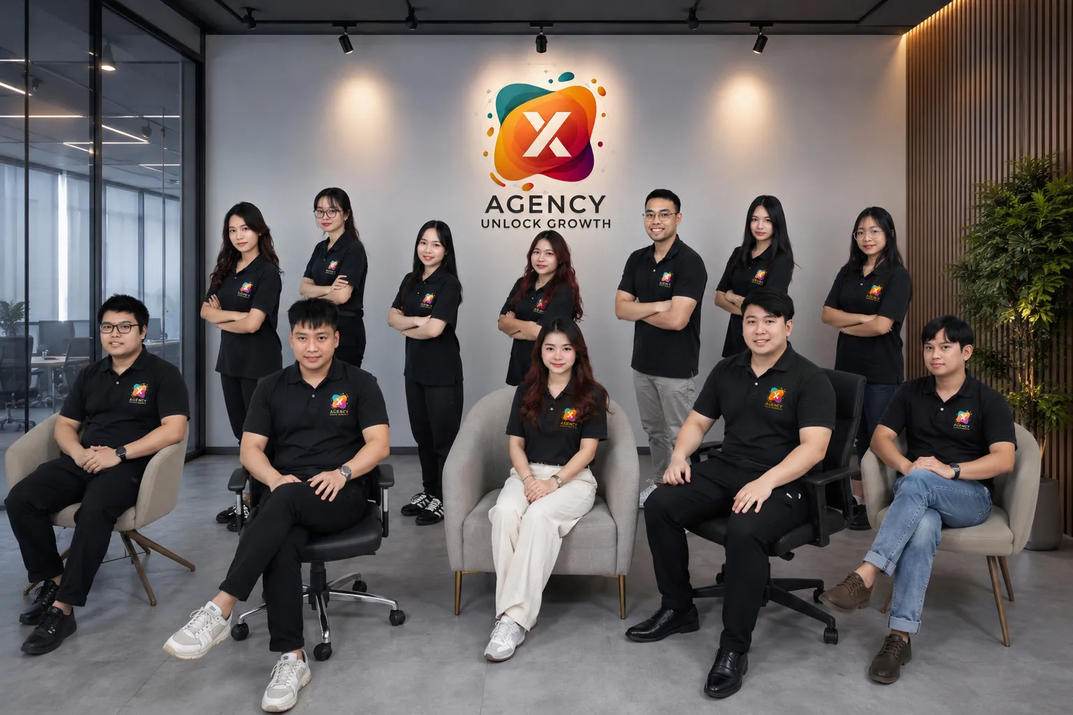X-Agency team in the office